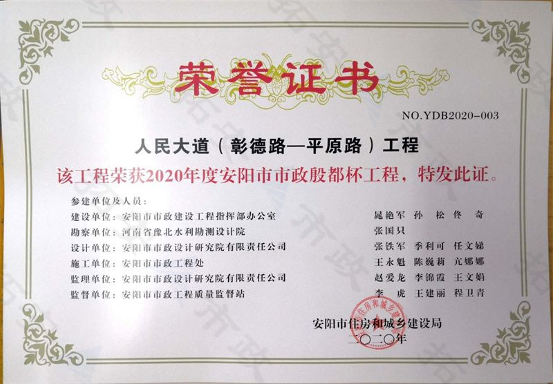 人民大道殷都杯市級(jí)